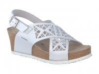 Chaussure mephisto sandales modele lea cuir blanc